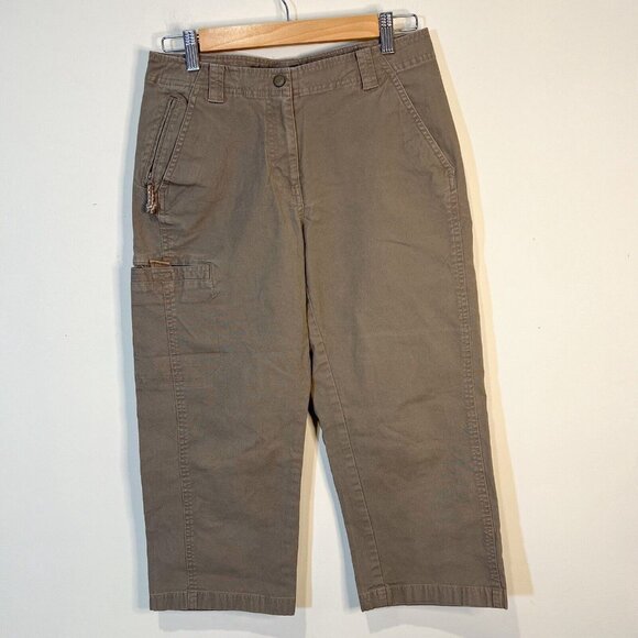 LL Bean Cargo Pants 6 Petite Womens Beige Cropped Outdoor Hiking - Picture 10 of 10
